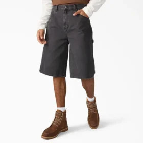 Shorts ample en toile de coton Carpenter Duck, 33 cm