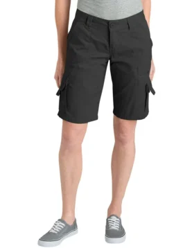 Shorts cargo en coton coupe décontractée 11 pouces pour femme
