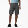 Shorts cargo en coton duck à coupe décontractée Flex, 28 cm