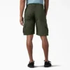Shorts cargo en coton duck à coupe décontractée Flex, 28 cm