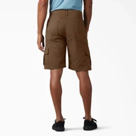 Shorts cargo en coton duck à coupe décontractée Flex, 28 cm