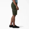 Shorts cargo en coton duck à coupe décontractée Flex, 28 cm