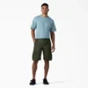 Shorts cargo en coton duck à coupe décontractée Flex, 28 cm