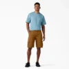 Shorts cargo en coton duck à coupe décontractée Flex, 28 cm