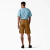 Shorts cargo en coton duck à coupe décontractée Flex, 28 cm