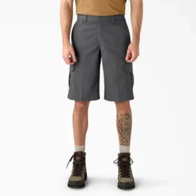 Shorts cargo Flex à coupe décontractée, 33 cm