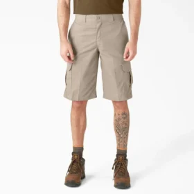 Shorts cargo Flex à coupe décontractée, 33 cm