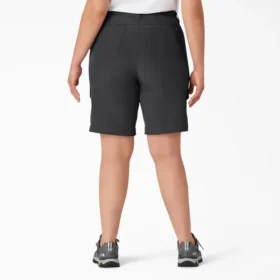 Shorts cargo slim fit rafraîchissant pour femmes grandes tailles, 25 cm