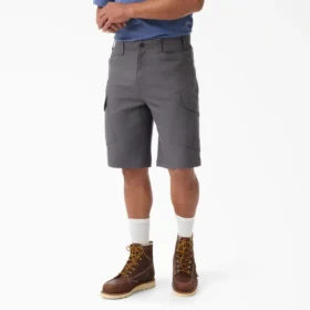 Shorts cargo Tradebuilt en toile de coton, 28 cm