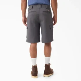 Shorts cargo Tradebuilt en toile de coton, 28 cm