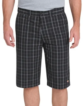 Shorts à carreaux 13&Prime; coupe classique avec poches multifonctions