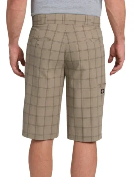 Shorts à carreaux 13&Prime; coupe classique avec poches multifonctions