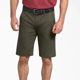 Shorts de charpentier en toile de coton Flex, coupe régulière, 28 cm