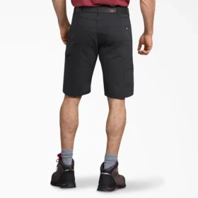 Shorts de charpentier en toile de coton Flex, coupe régulière, 28 cm