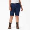 Shorts de menuisier pour femme, coupe ample, 28 cm