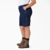 Shorts de menuisier pour femme, coupe ample, 28 cm