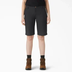 Shorts de menuisier pour femme en toile de coton, coupe décontractée, 28 cm Shorts de menuisier pour femme en toile de coton, coupe décontractée, 28 cm