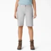 Shorts de menuisier pour femme en toile de coton, coupe décontractée, 28 cm Shorts de menuisier pour femme en toile de coton, coupe décontractée, 28 cm