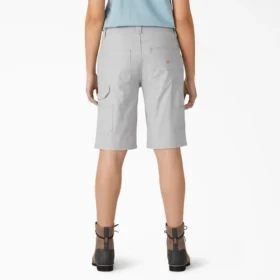 Shorts de menuisier pour femme en toile de coton, coupe décontractée, 28 cm Shorts de menuisier pour femme en toile de coton, coupe décontractée, 28 cm