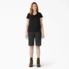 Shorts de menuisier pour femme en toile de coton, coupe décontractée, 28 cm Shorts de menuisier pour femme en toile de coton, coupe décontractée, 28 cm