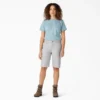 Shorts de menuisier pour femme en toile de coton, coupe décontractée, 28 cm Shorts de menuisier pour femme en toile de coton, coupe décontractée, 28 cm