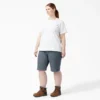 Shorts de menuisier à rayures Hickory pour femmes grandes tailles