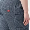 Shorts de menuisier à rayures Hickory pour femmes grandes tailles