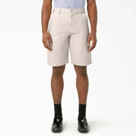 Shorts de peintre en jacquard ton sur ton, 28 cm