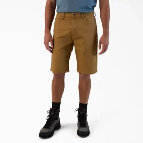 Shorts en toile de coton Flex à 5 poches, 28 cm