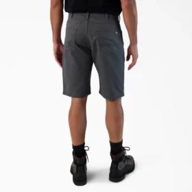 Shorts en toile de coton Flex à 5 poches, 28 cm