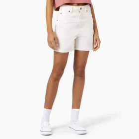 Shorts en toile de coton pour femme, coupe classique, 12,7 cm