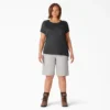Shorts à manches courtes et poche pour femmes, taille grande Shorts à manches courtes et poche pour femmes, taille grande