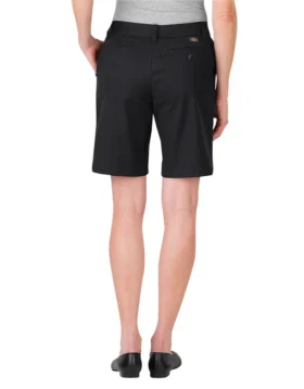 Shorts pour femme à coupe décontractée et devant plat, 9 pouces