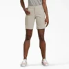 Shorts rafraîchissant à coupe décontractée pour femme, 23 cm