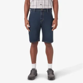 Shorts utilitaires en denim, 28 cm