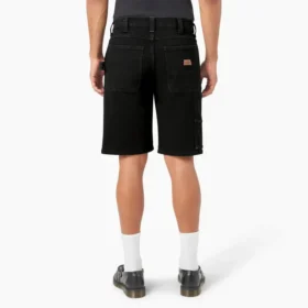 Shorts utilitaires en denim, 28 cm