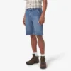 Shorts utilitaires en denim, 28 cm
