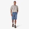 Shorts utilitaires en denim, 28 cm