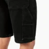 Shorts utilitaires en denim, 28 cm