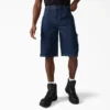 Shorts utilitaires en denim, 33 cm