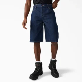 Shorts utilitaires en denim, 33 cm