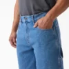 Shorts utilitaires en denim, 33 cm