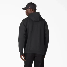 Sweat à capuche avec col en V et motif vieilli
