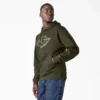 Sweat à capuche camouflage hydrofuge avec logo