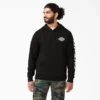 Sweat à capuche en polaire avec logo sur la manche