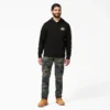 Sweat à capuche en polaire avec logo sur la manche