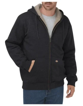 Sweat à capuche en polaire doublé en sherpa