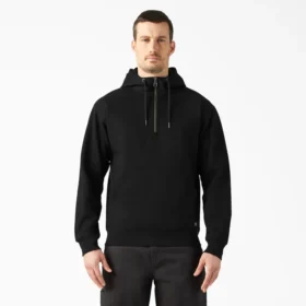 Sweat à capuche à fermeture éclair quart de longueur