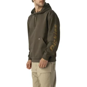 Sweat à capuche hydrofuge avec logo sur la manche