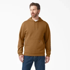 Sweat à capuche hydrofuge avec logo sur la manche